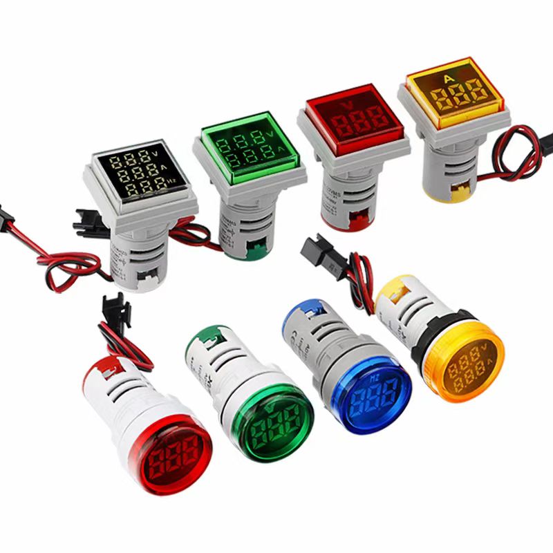 22mm Mini Voltmetr /AmMmeter /Hertz Meter LED digitální indikátor světlo