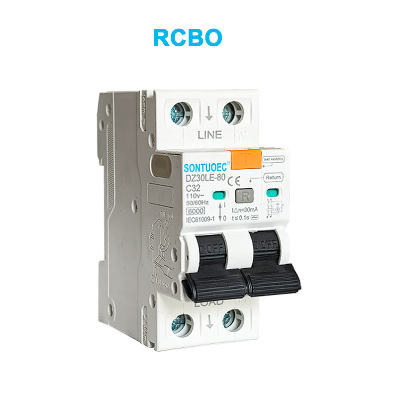 2p únik proudu jističe 6ka IEC61009.1standardní kvalita RCBO