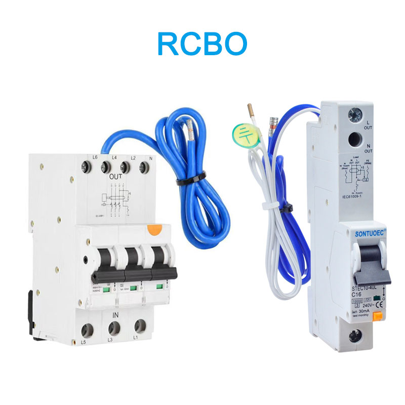 6ka 3p+n únikový obvod A (AC) Typ RCBO s kabelem
