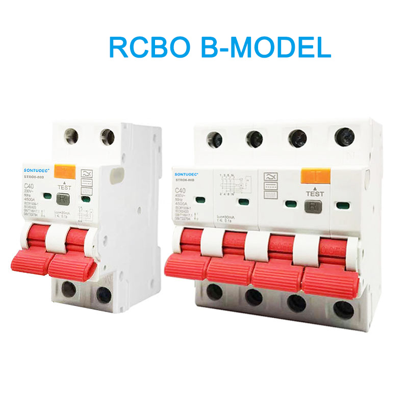 RCBO B Model 2P 4P Zbytkový proudový jistič