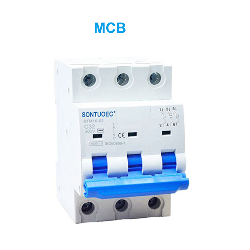 STM16-63 Miniaturní obvod jistič 6ka 1p 2p 3p 4p 16a 230/400V MCB